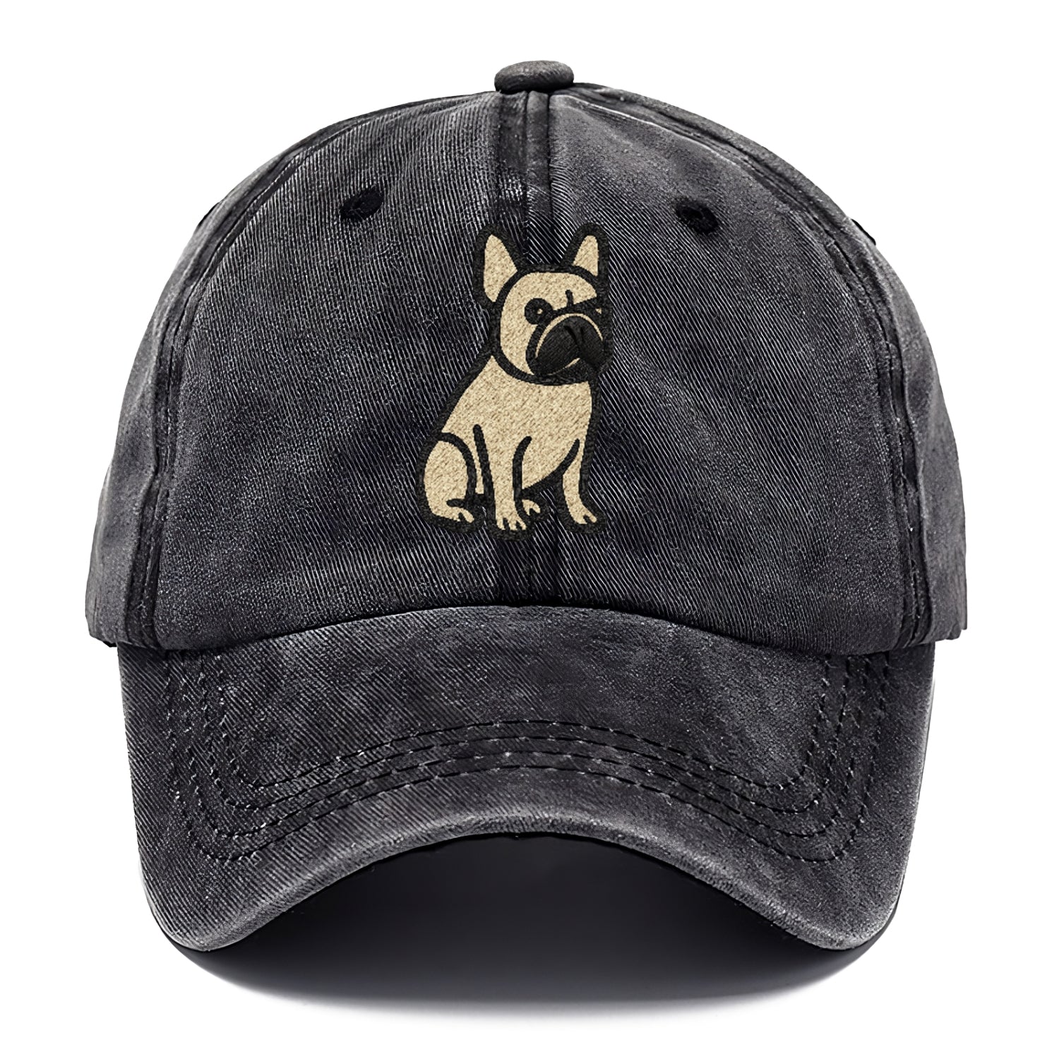 French Bulldog Fawn Colored Clean Sitting Pose Classic Cap - Graphite
