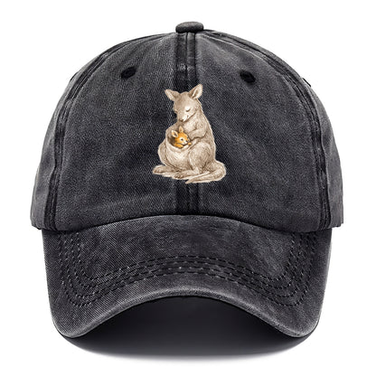MOTHER'S POUCH | Kangaroo maternal embrace | Joey safe inside | Protective love | - Classic Cap - Graphite
