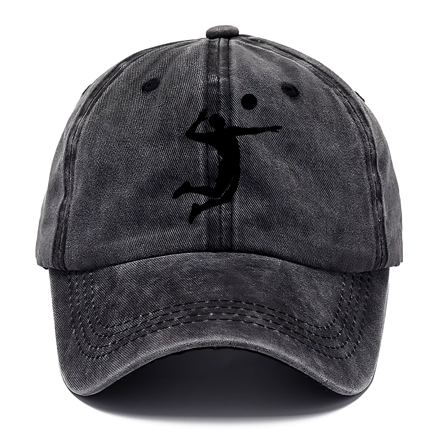 Volleyball player spiking ball - Classic Cap - Graphite