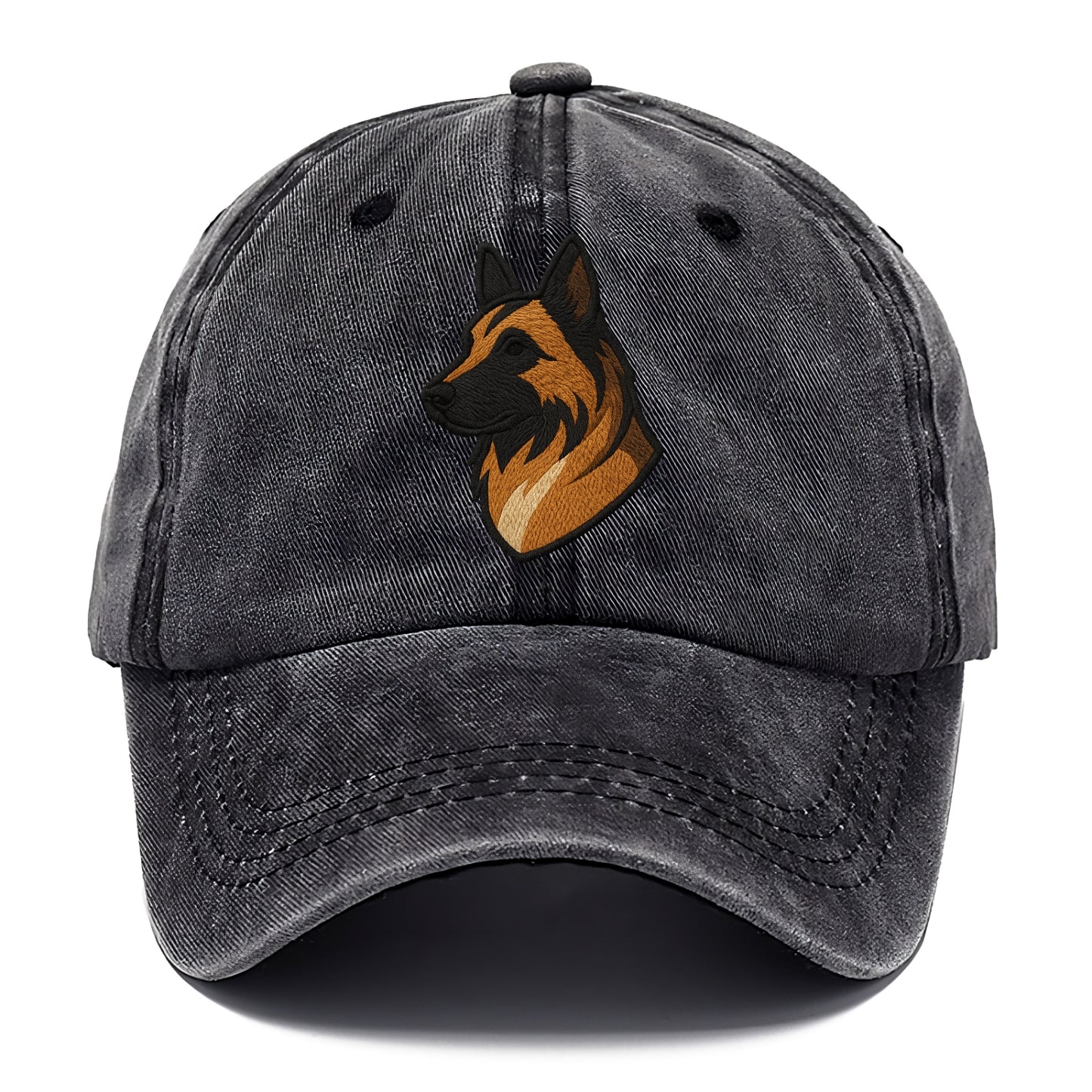 Belgian Tervuren - Fawn with black overlay embroidered design - Classic Cap - Graphite