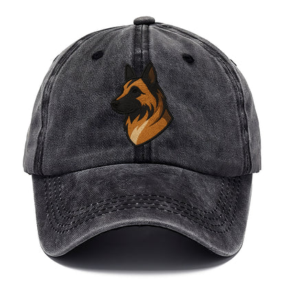 Belgian Tervuren - Fawn with black overlay embroidered design - Classic Cap - Graphite