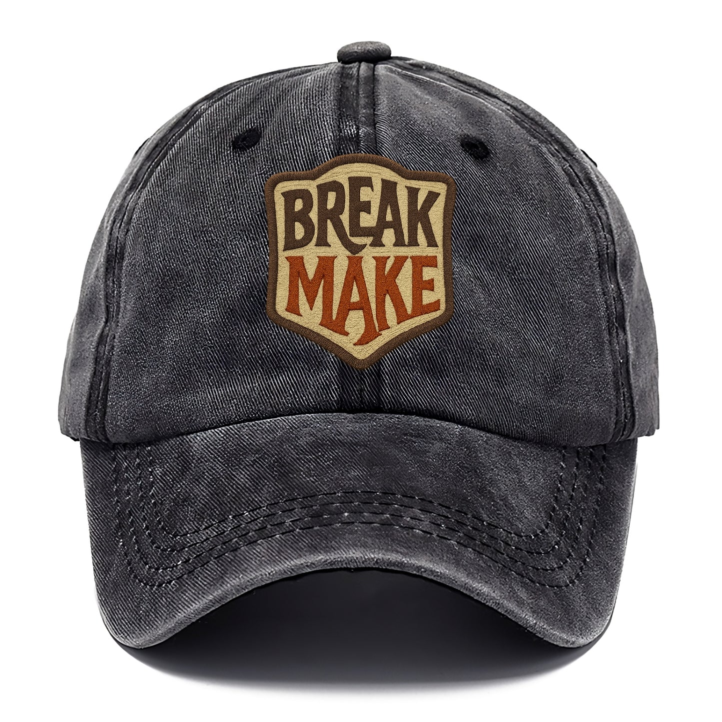 BREAK;MAKE THE RULES Rebel Red Snapback - Classic Cap - Graphite