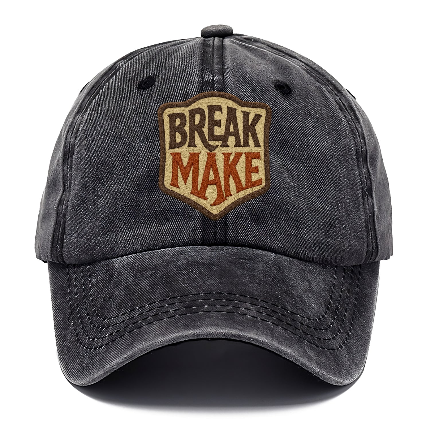 BREAK;MAKE THE RULES Rebel Red Snapback - Classic Cap - Graphite