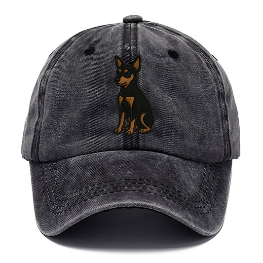 Miniature Pinscher - Black and tan sitti Classic Cap - Graphite