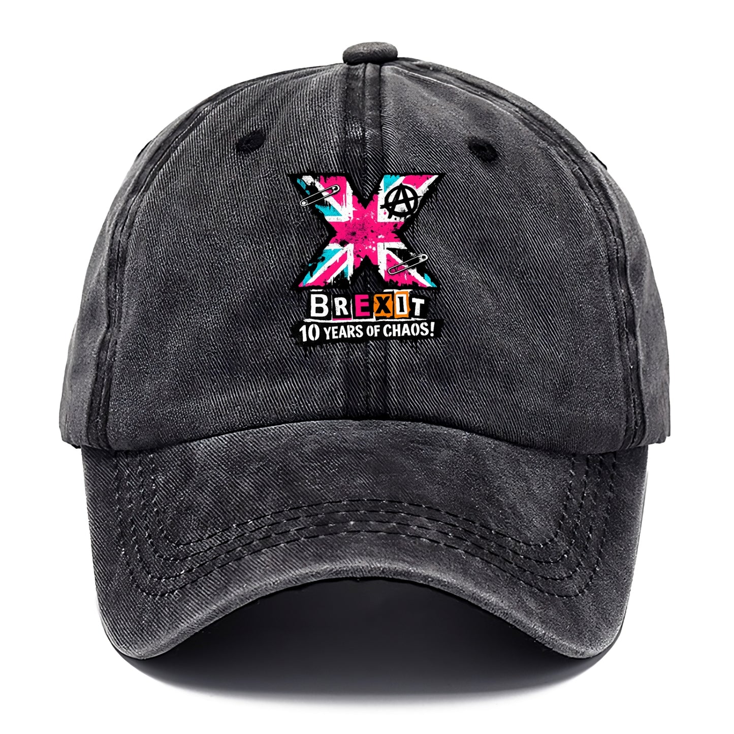 X YEARS | Roman numeral X massive | Union Jack fill pattern | Bold statement design | - Classic Cap - Graphite