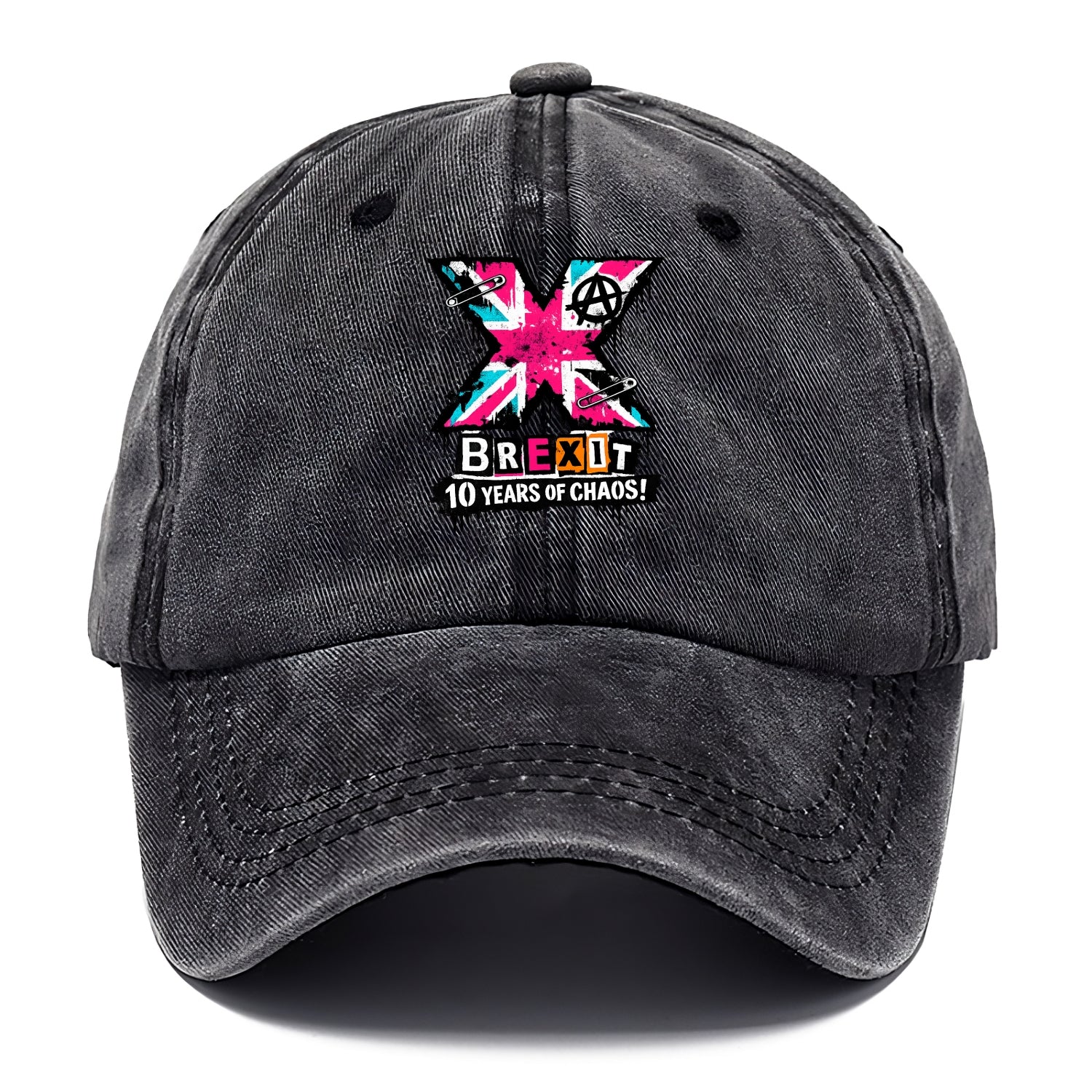 X YEARS | Roman numeral X massive | Union Jack fill pattern | Bold statement design | - Classic Cap - Graphite