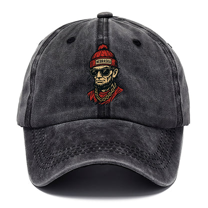 Lincoln Cornhusker wearing Nebraska bean - Classic Cap - Graphite