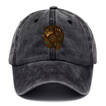 Sleeping Wolf Peace  - Classic Cap - Graphite