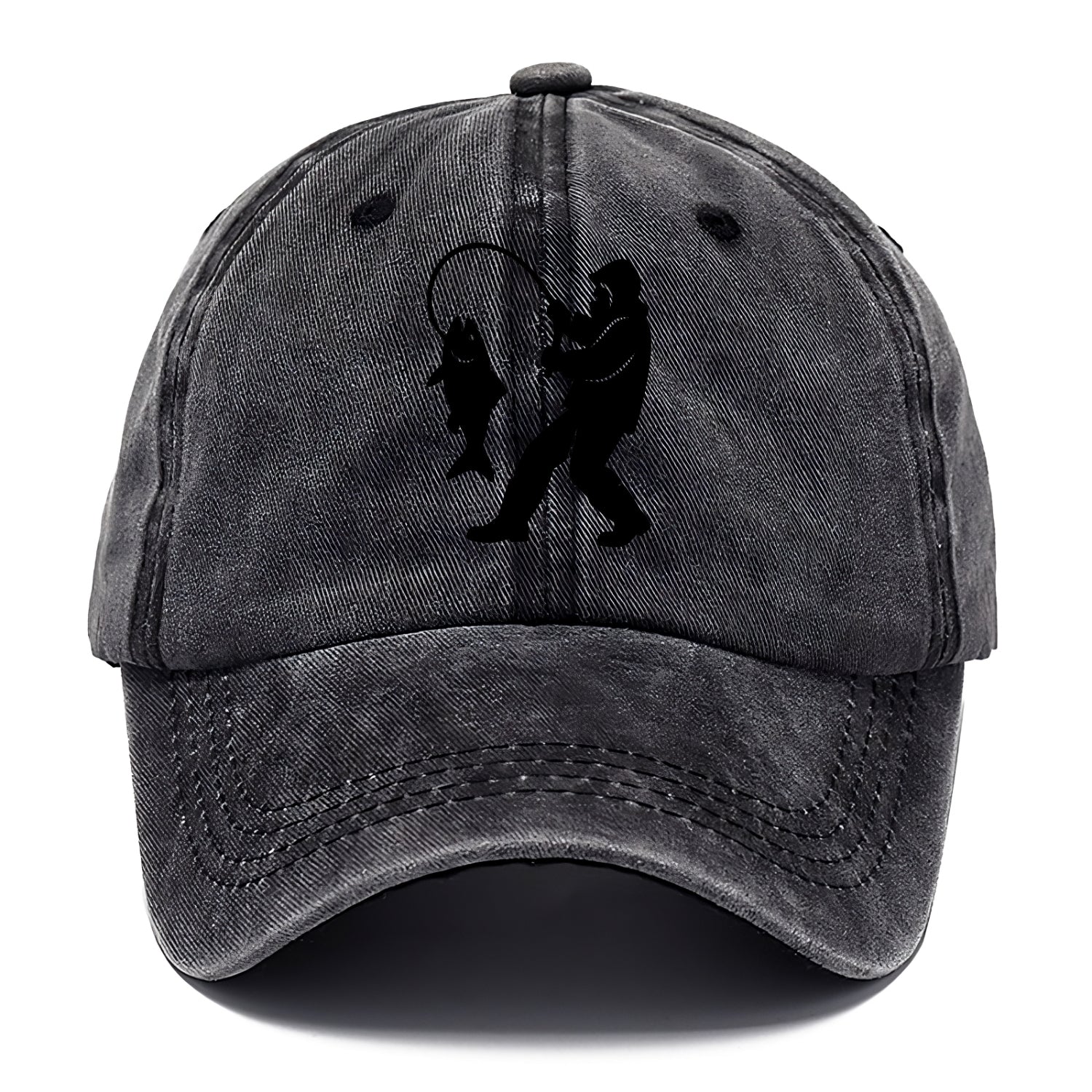 Alaskan fisherman hauling catch - Classic Cap - Graphite