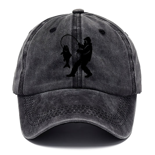 Alaskan fisherman hauling catch - Classic Cap - Graphite