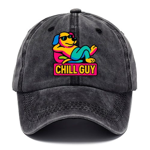 Super relaxed dog character lounging unbothered - Chill Guy meme energy, laid back - Classic Cap