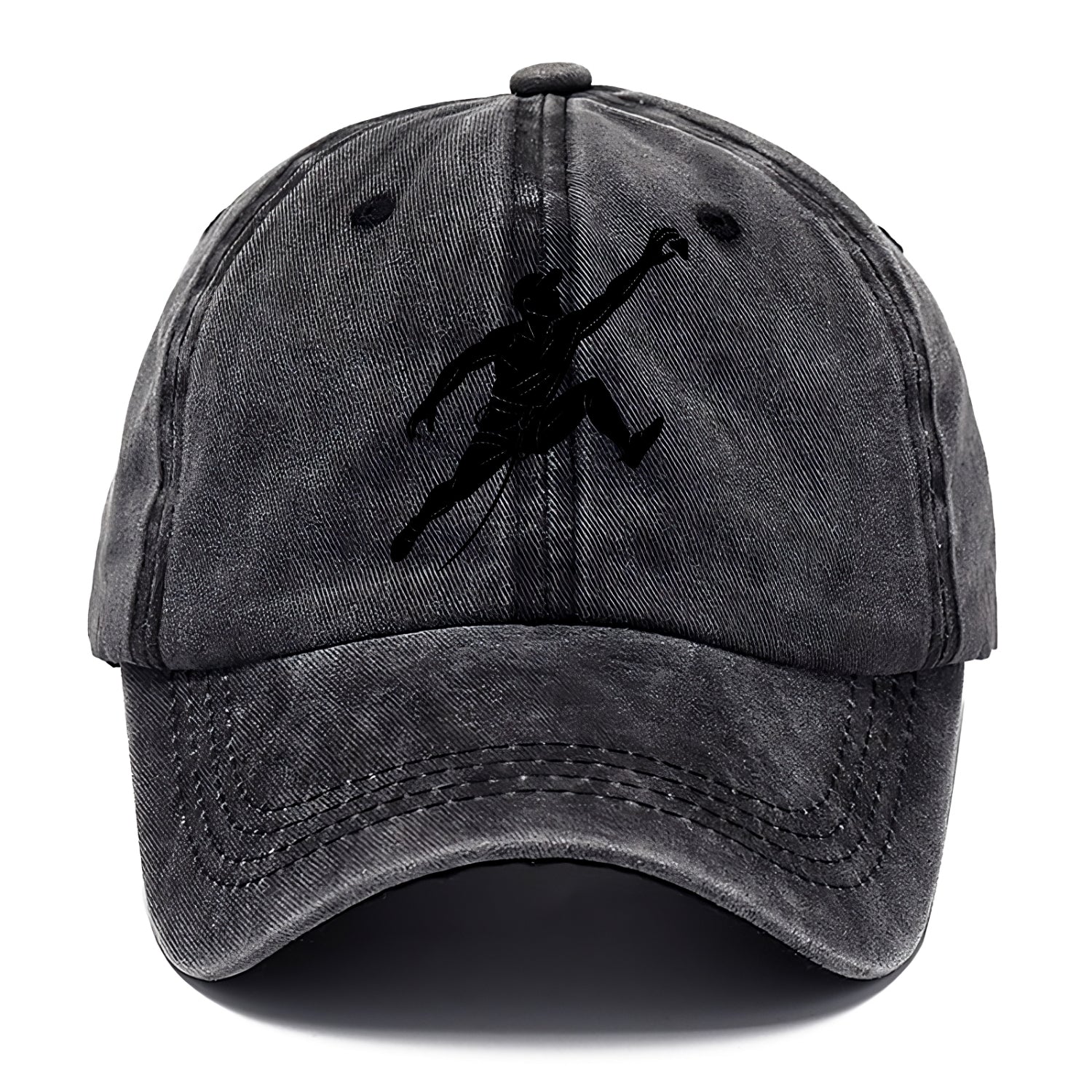 Rock wall climber reaching hold - Classic Cap - Graphite