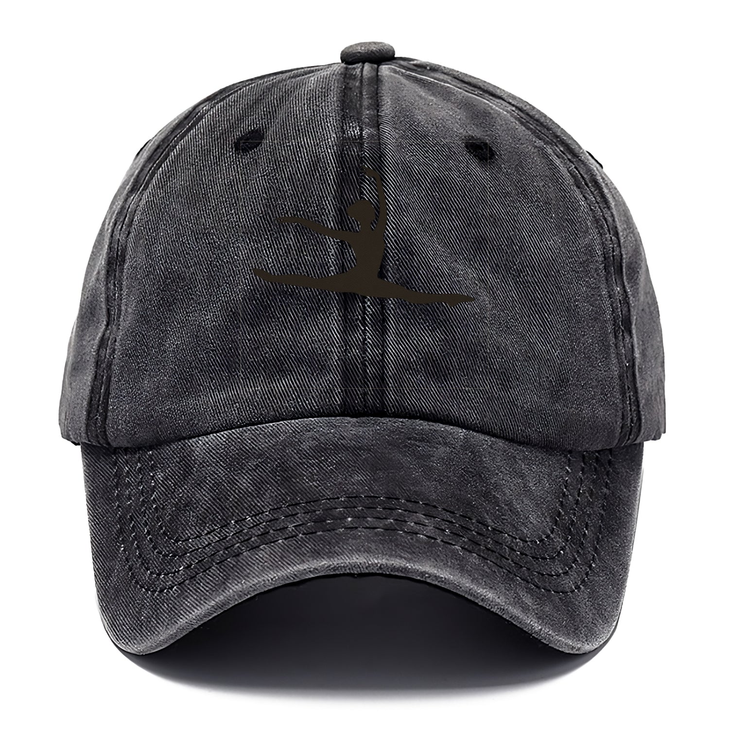 Ballet dancer in grand jete leap - Classic Cap - Graphite