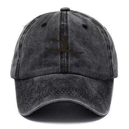 Ballet dancer in grand jete leap - Classic Cap - Graphite