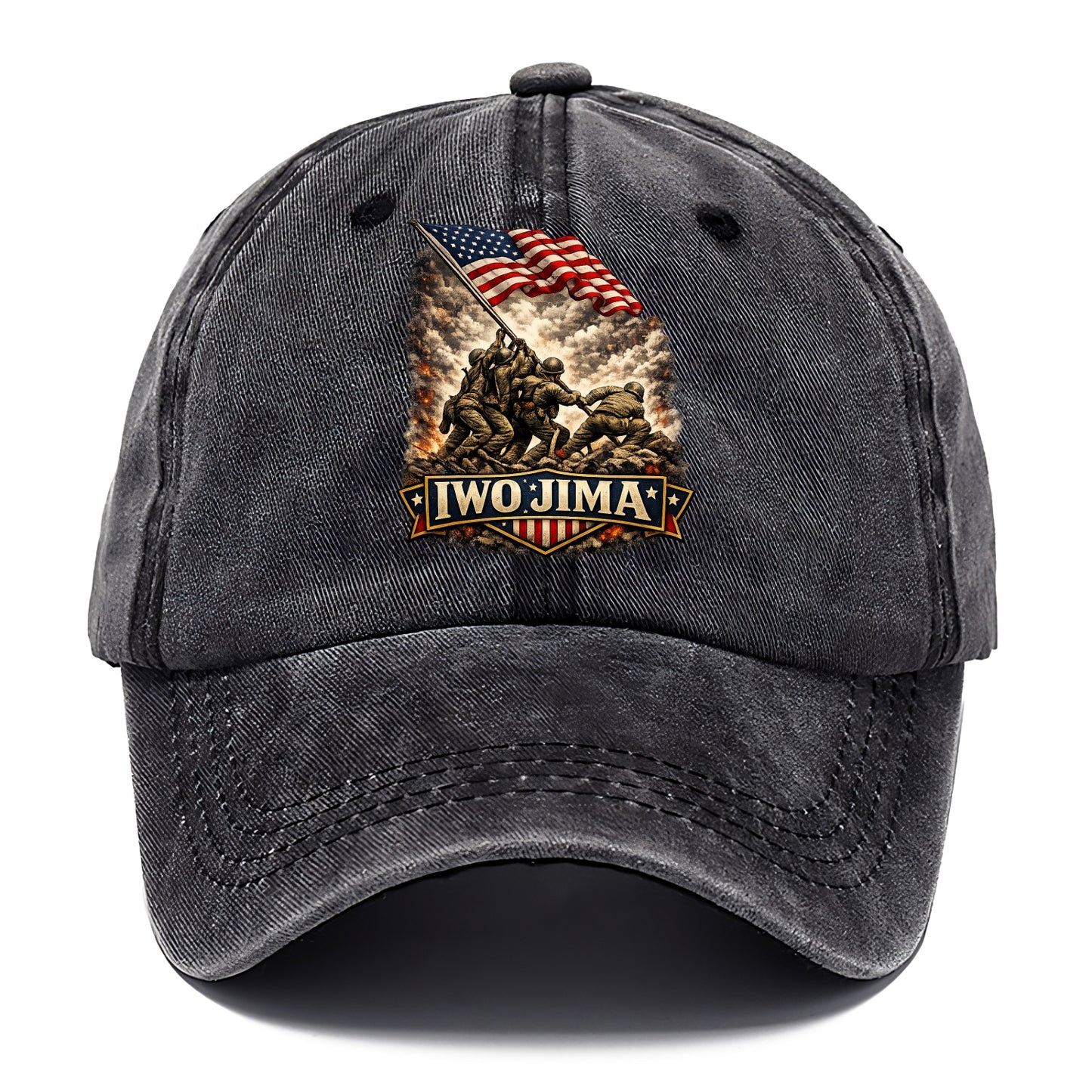 Iwo Jima Flag Raising - Classic Cap - Graphite