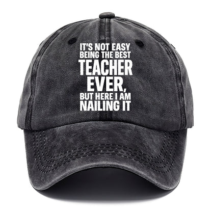 It's not easy being the best FIREFIGHTER ever, but here I am nailing it - Classic Cap - Graphite