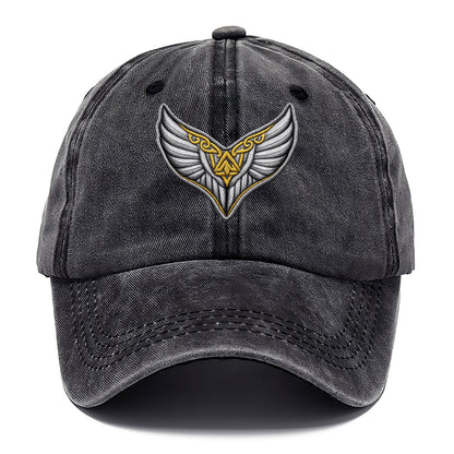 VALKYRIE WINGS - warrior maiden wings in silver and gold , Norse myth - Classic Cap - Graphite