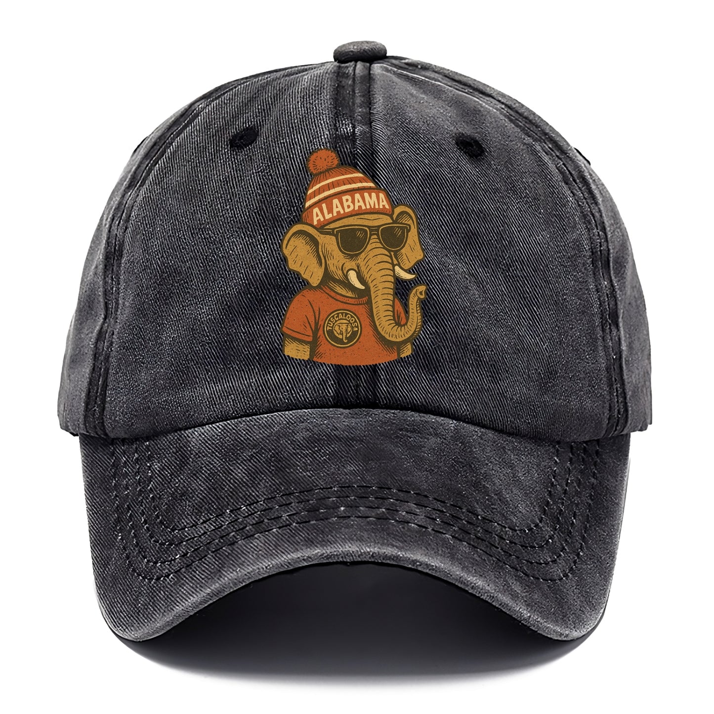 Tuscaloosa Crimson Elephant wearing Alab - Classic Cap - Graphite