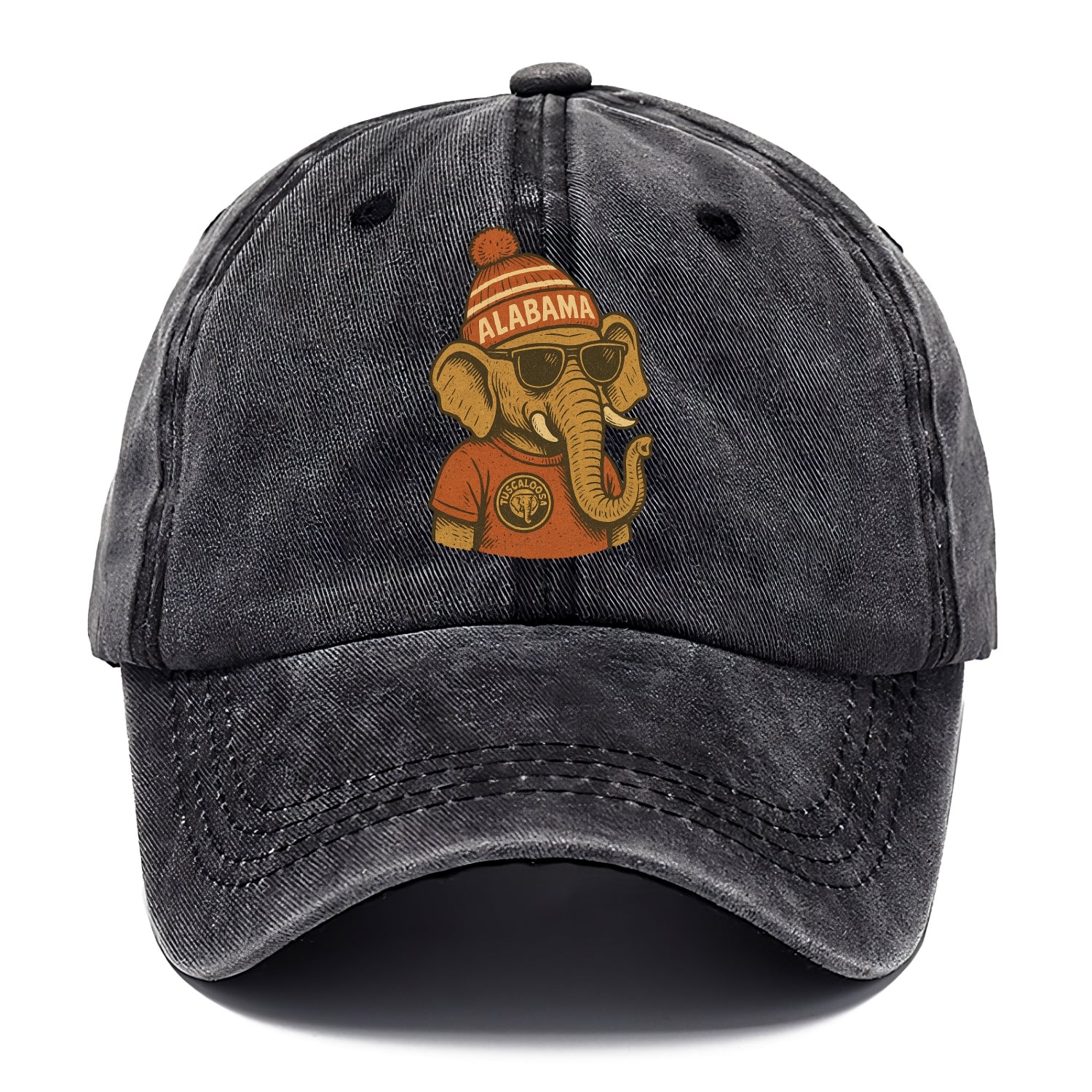 Tuscaloosa Crimson Elephant wearing Alab - Classic Cap - Graphite