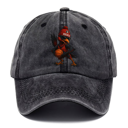 Houston Roadrunner wearing Rockets beanie with launch pad patch and wayfarer - Classic Cap - Graphite