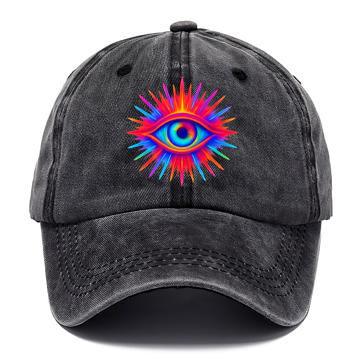 Rainbow Third Eye - Prismatic eye radiat Classic Cap - Graphite