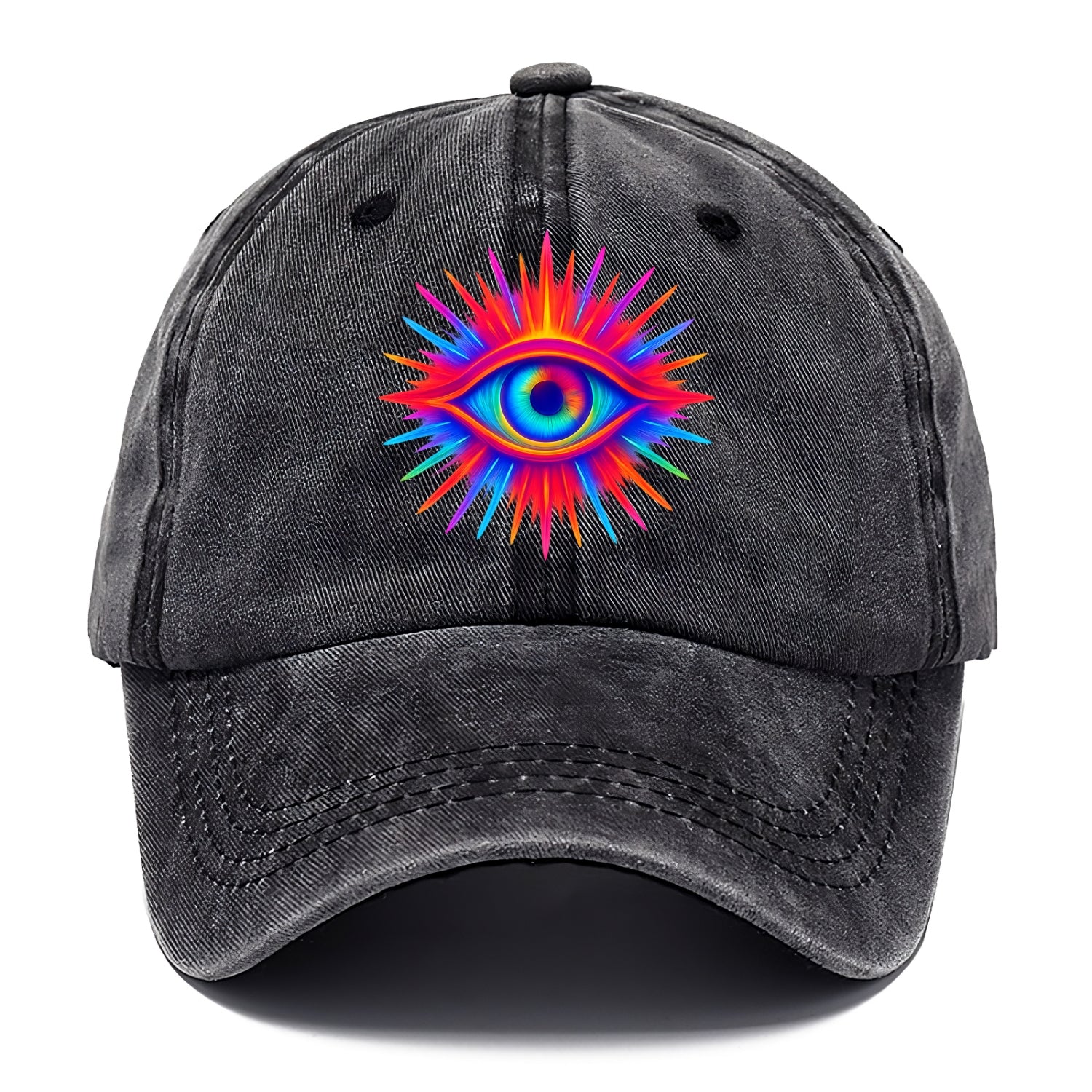 Rainbow Third Eye - Prismatic eye radiat Classic Cap - Graphite