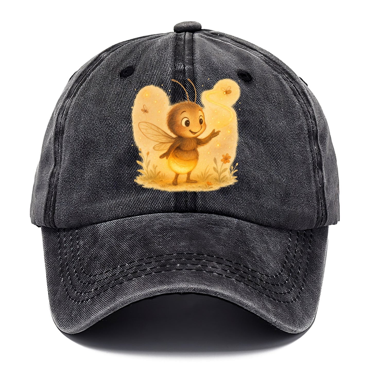 Firefly choreographer arranging synchronized light patterns over a meadow stage - Classic Cap - Graphite