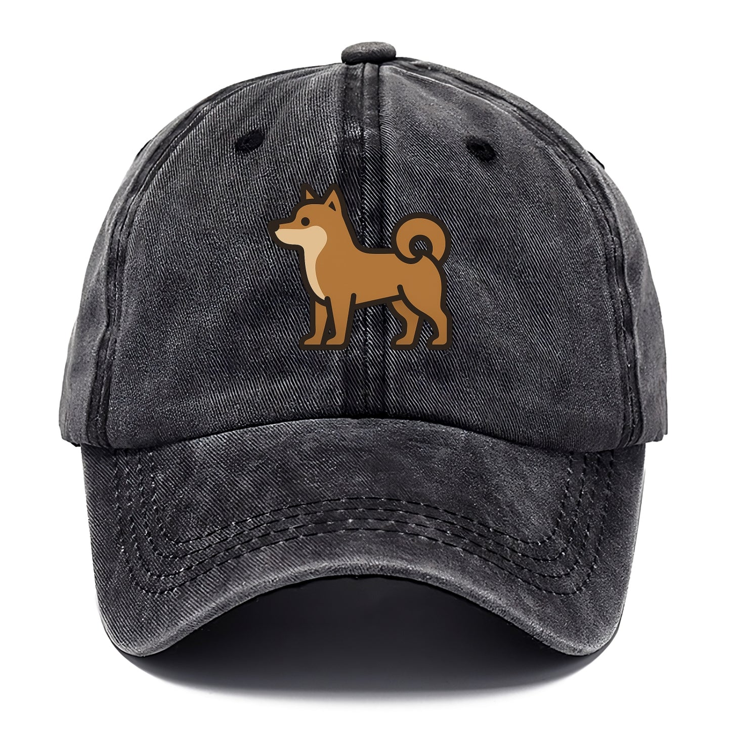 Shiba Inu - Red sesame flat side profile - Classic Cap - Graphite