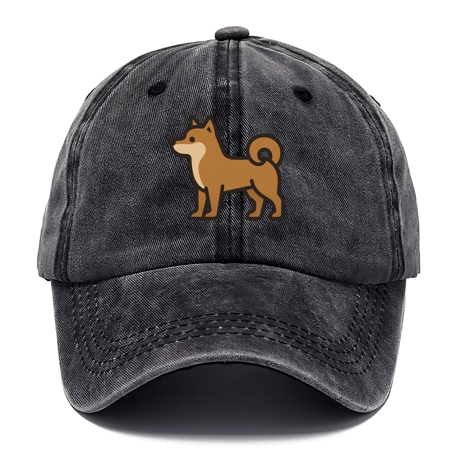 Shiba Inu - Red sesame flat side profile - Classic Cap - Graphite