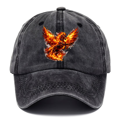 PHOENIX FIRE HORSE | Horse emerging from flames like phoenix | Rebirth transformation - Classic Cap - Graphite