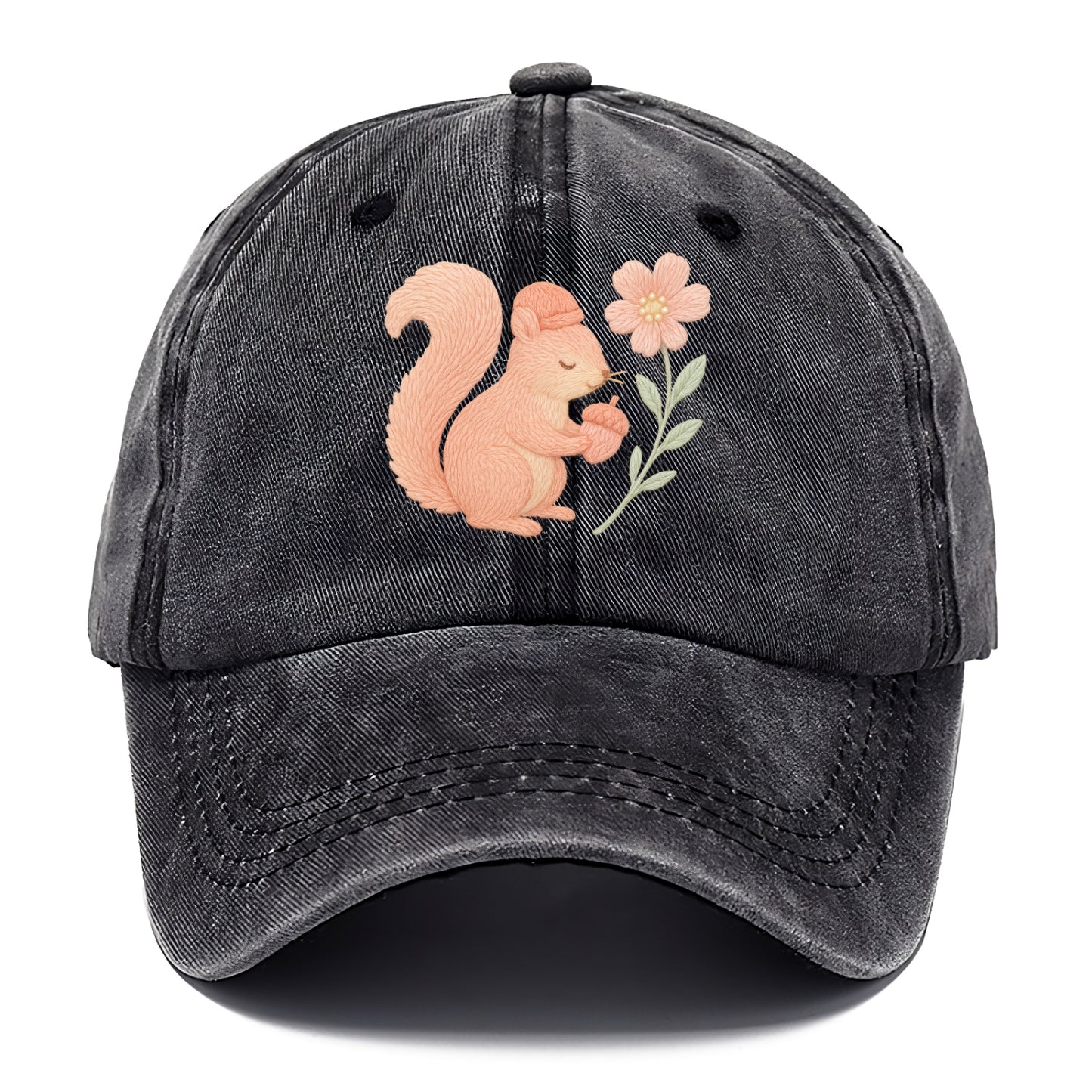 Coral Squirrel - Classic Cap - Graphite