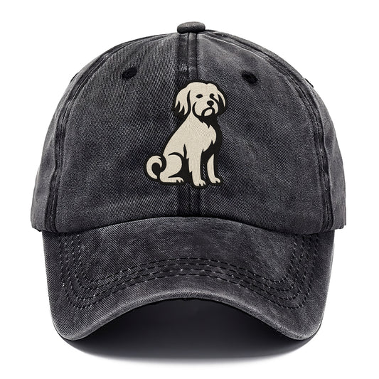 Löwchen - Little Lion Dog white embroide - Classic Cap - Graphite