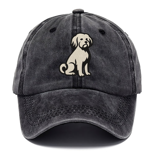 Löwchen - Little Lion Dog white embroide - Classic Cap