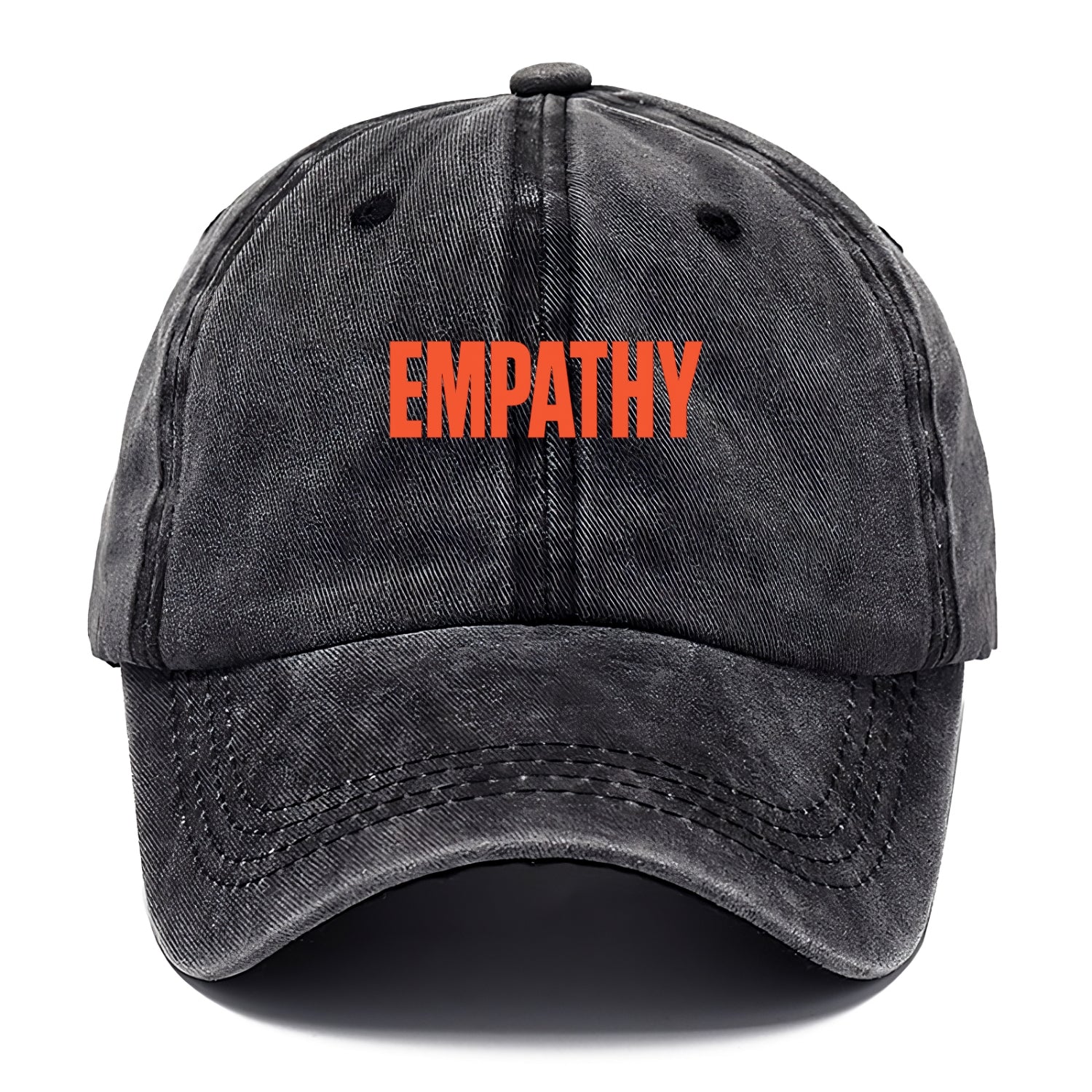Bold typography design - "EMPATHY" - understanding others, emotional connection - Classic Cap - Graphite