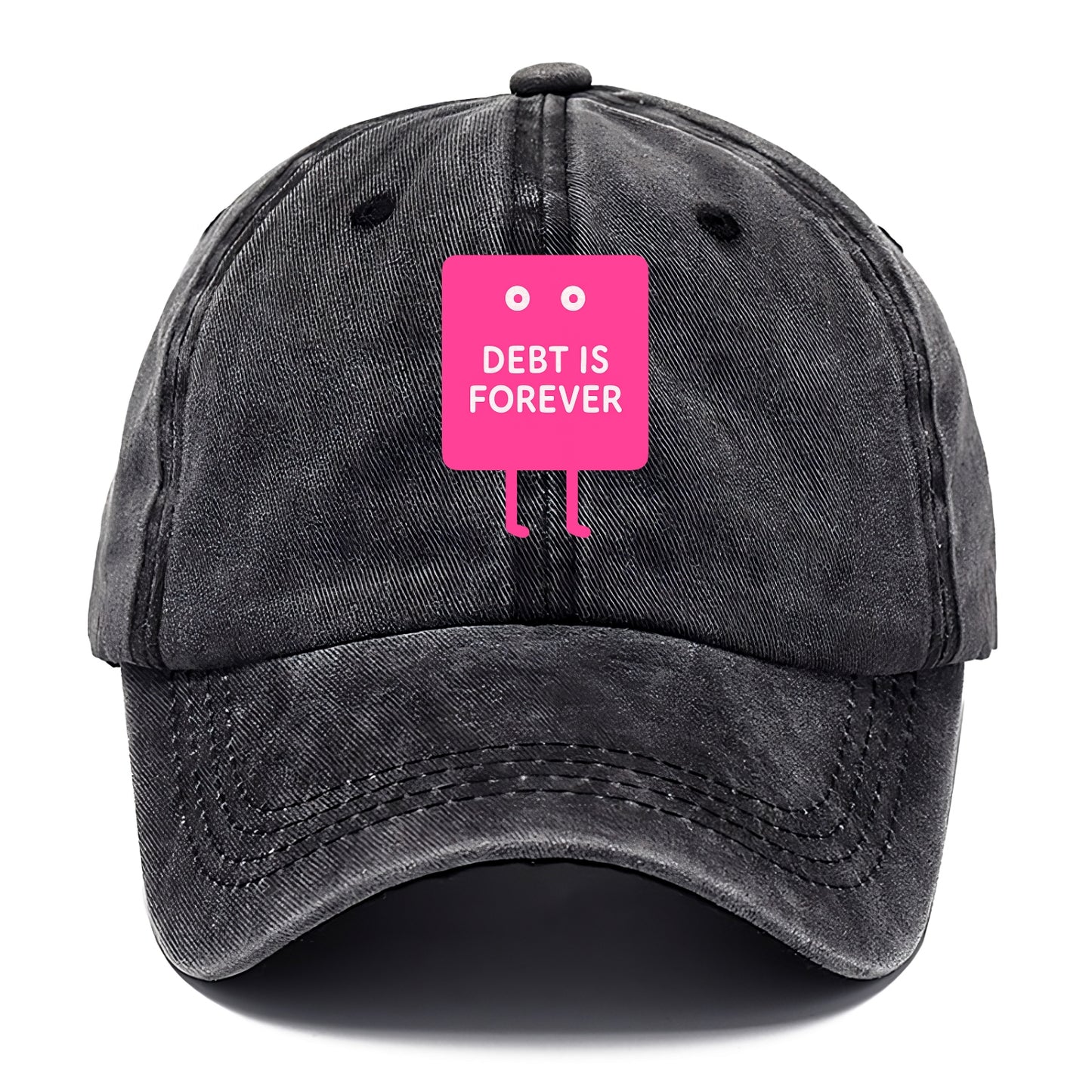 DEBT IS FOREVER | Immortal credit card - Classic Cap - Graphite