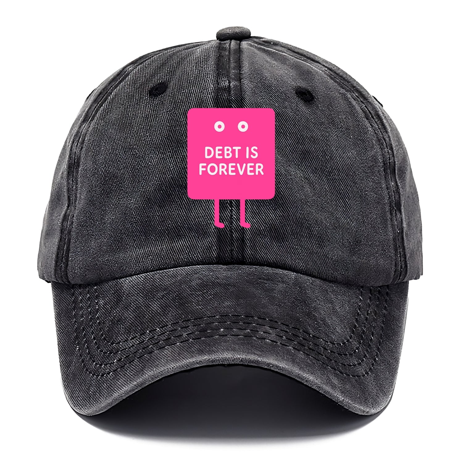 DEBT IS FOREVER | Immortal credit card - Classic Cap - Graphite