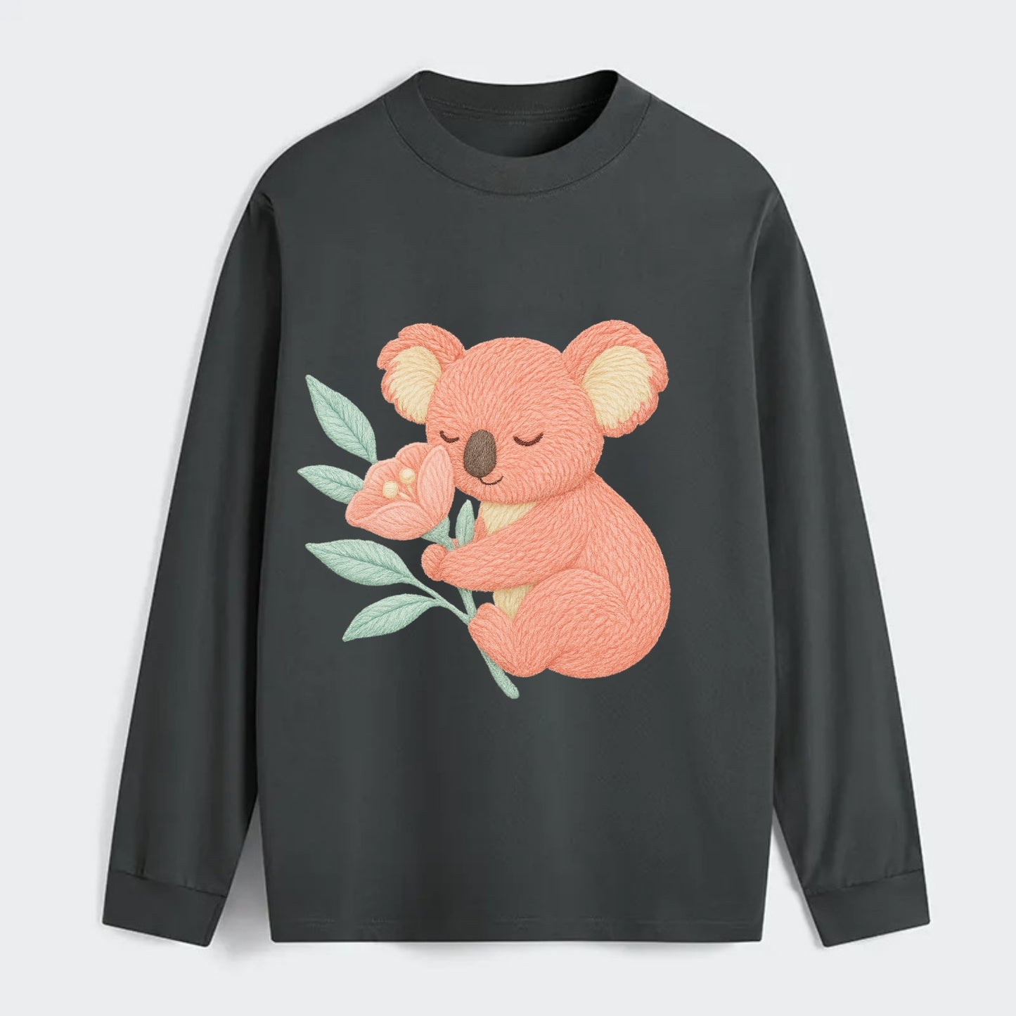 Coral Koala - Classic Long Sleeve Shirt - Gray