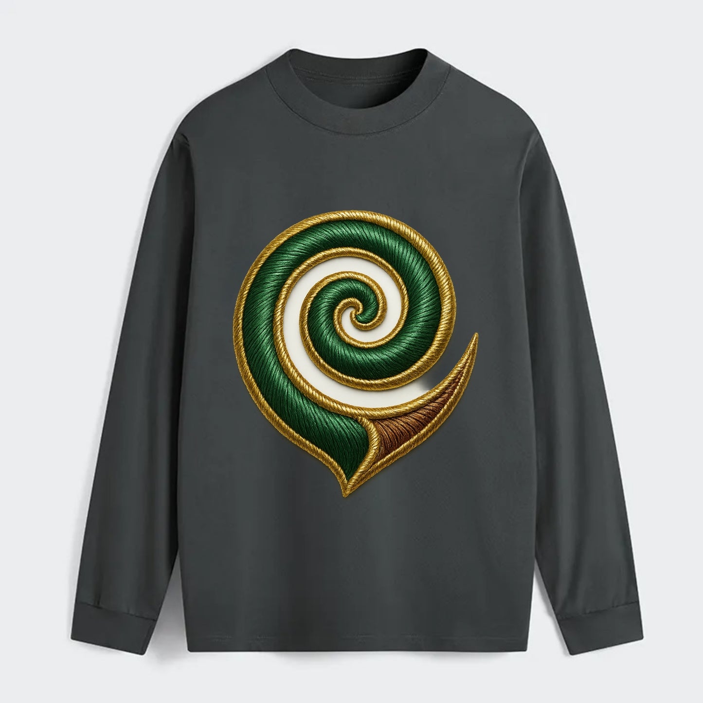 Maori Koru  - Classic Long Sleeve Shirt - Gray