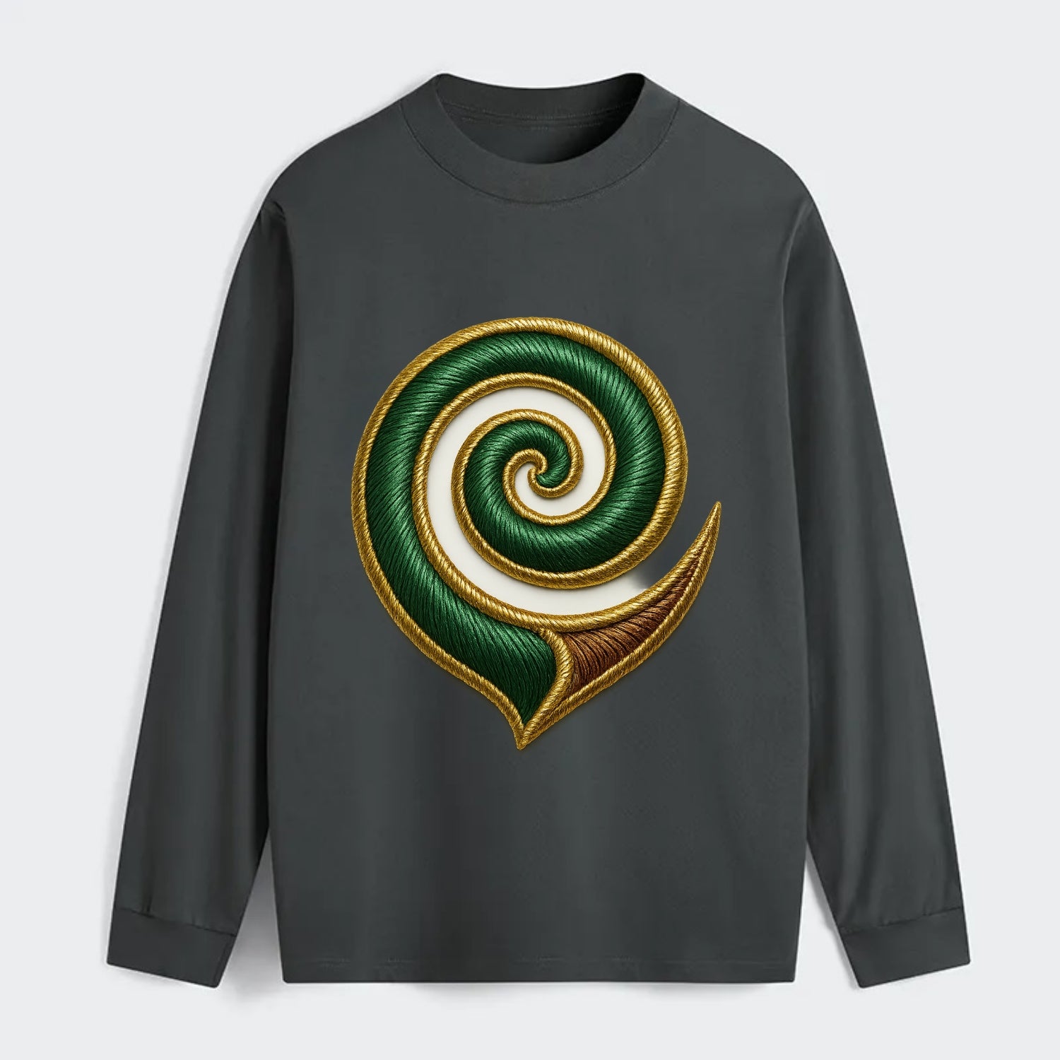 Maori Koru  - Classic Long Sleeve Shirt - Gray