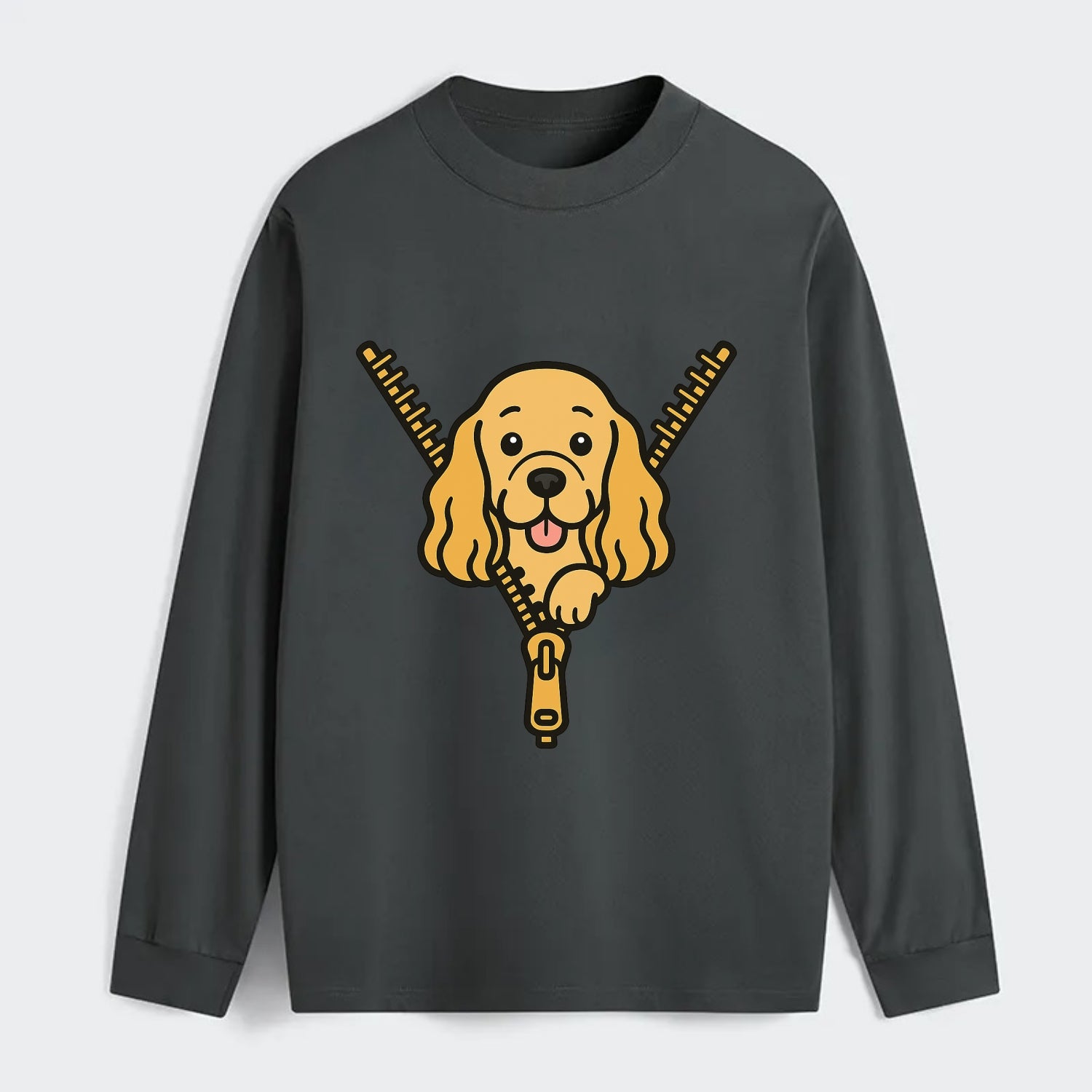 Cocker Spaniel - Classic Long Sleeve Shirt - Gray