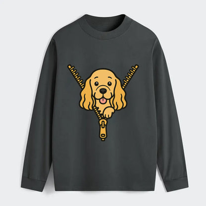 Cocker Spaniel - Classic Long Sleeve Shirt - Gray