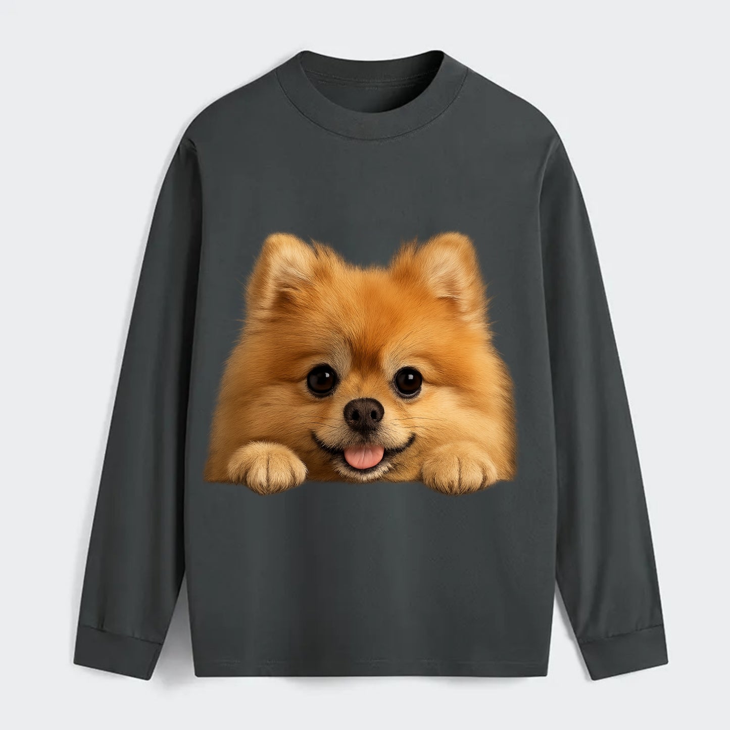 Pomeranian  - Classic Long Sleeve Shirt - Gray