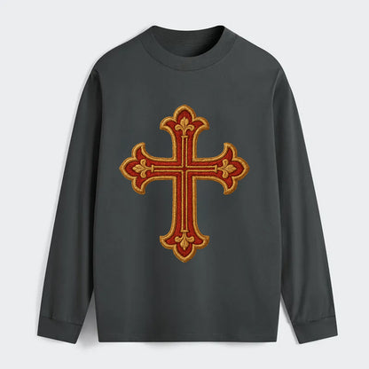 Armenian Cross - Classic Long Sleeve Shirt - Gray