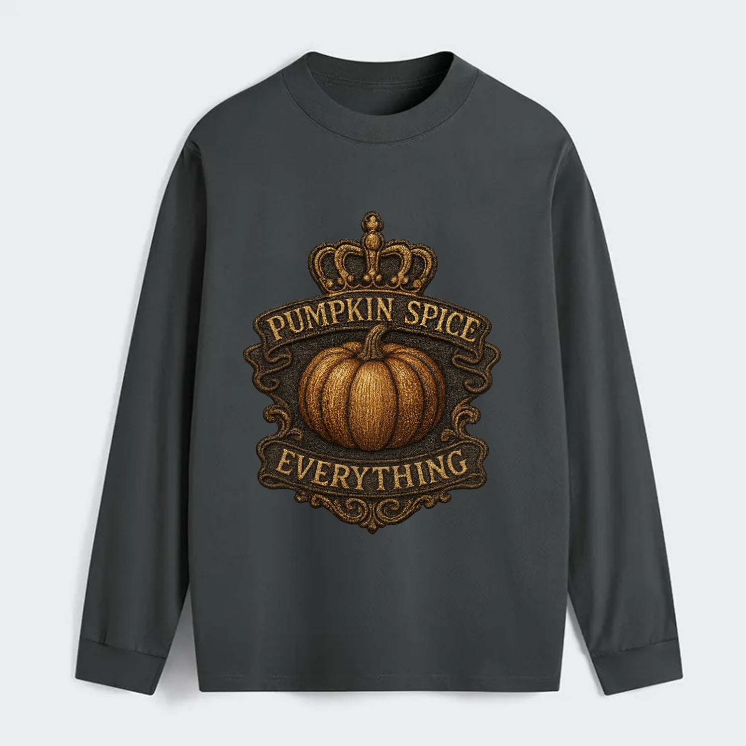 Pumpkin Spice Everything  - Classic Long Sleeve Shirt - Gray