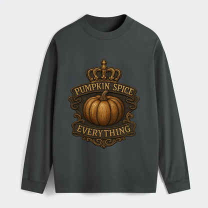 Pumpkin Spice Everything  - Classic Long Sleeve Shirt - Gray