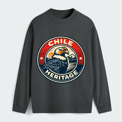 Andean Spirit Emblem - Classic Long Sleeve Shirt - Gray