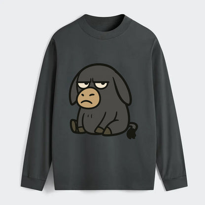 The Donky Judging Silently - Classic Long Sleeve Shirt - Gray