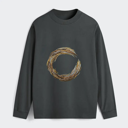 Enso Circle - Classic Long Sleeve Shirt - Gray