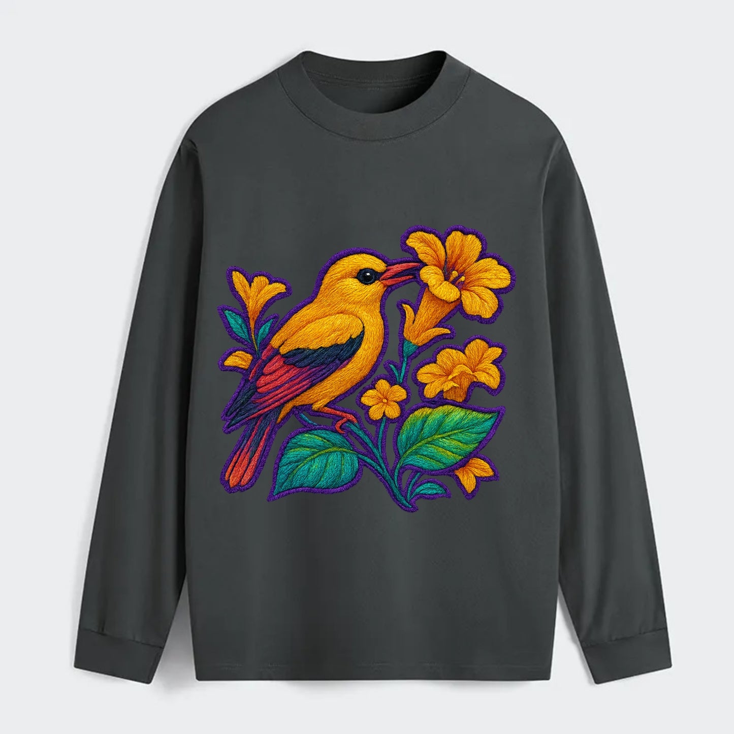 Golden Oriole - Classic Long Sleeve Shirt - Gray
