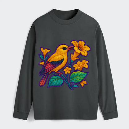 Golden Oriole - Classic Long Sleeve Shirt - Gray